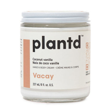 Plantd Skincare, Vacy Hand And Body Cream Coconut With Vanilla, 237 Ml