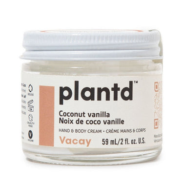 Plantd Skincare, Vacay Hand And Body Cream Coconut Plus Vanilla, 59 Ml