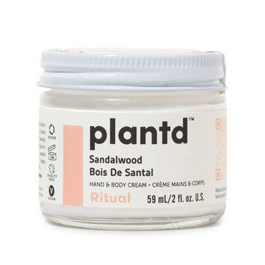 Plantd Skincare, Ritual Hand And Body Cream Sandalwood, 59 Ml