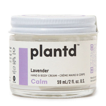 Plantd Skincare, Calm Hand And Body Cream Lavender, 59 Ml
