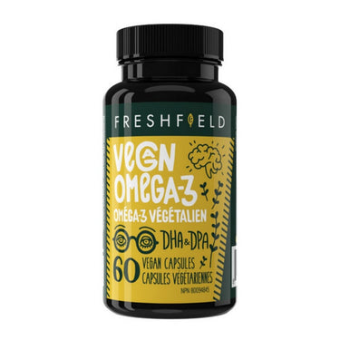 Freshfield, Vegan Omega 3 DHA Plus DPA, 60 Vegan Capsules