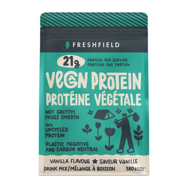 Freshfield, Organic Vegan Protein Powder Vanilla, 580 Grams