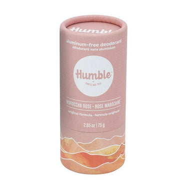 Humble Brands, Moroccan Rose Deodorant Plastic Free, 75 Grams