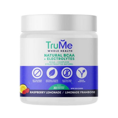 Trume Whole Health, BCAA Plus Electrolytes Raspberry Lemonade, 210 Grams