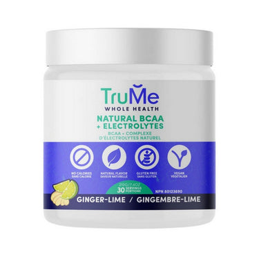Trume Whole Health, BCAA Plus Electrolytes Ginger Lime, 210 Grams