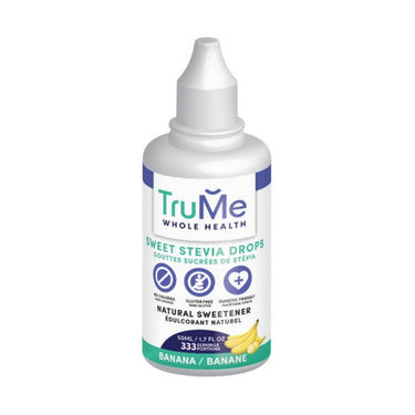 Trume Whole Health, Sweet Stevia Drops Banana, 50 Ml