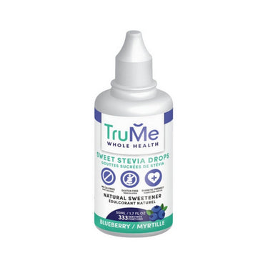 Trume Whole Health, Sweet Stevia Drops Blueberry, 50 Ml