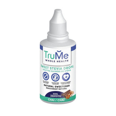Trume Whole Health, Sweet Stevia Drops Chai, 50 Ml