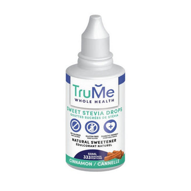 Trume Whole Health, Sweet Stevia Drops Cinnamon, 50 Ml