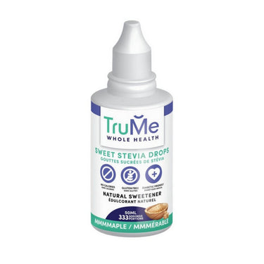 Trume Whole Health, Sweet Stevia Drops Mmmmaple, 50 Ml