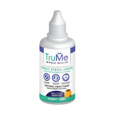 Trume Whole Health, Sweet Stevia Drops Honey, 50 Ml