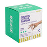Organic Cotton Tampons Super 18 Count by Marlow
