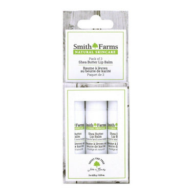 Smith Farms Skincare Inc., Shea Butter Lip Balm, 3 Pack