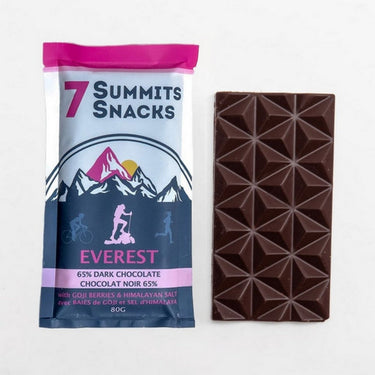 7 Summits Snacks, Everest Superfood Chocolate Bar, 80 Grams (12 Count)