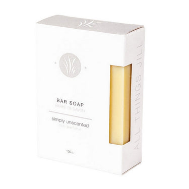 All Things Jill, Simply Unscented Bar Soap, 130 Grams