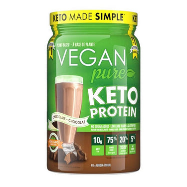 Vegan Pure, Keto Protein Chocolate, 411 Grams
