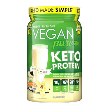 Vegan Pure, Keto Protein Vanilla, 407 Grams