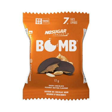 Keto Bomb Dark Chocolate Peanut Butter 17 Grams(30 Count) by No Sugar Company