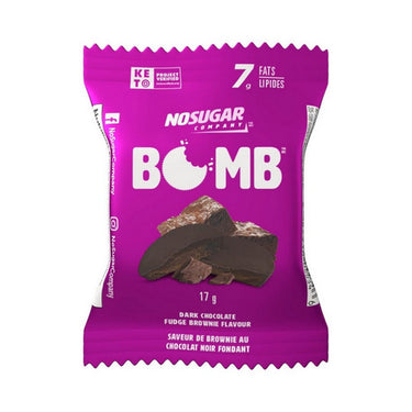 Keto Chocolate Fudge Brownie 17 Grams(30 Count) by No Sugar Company
