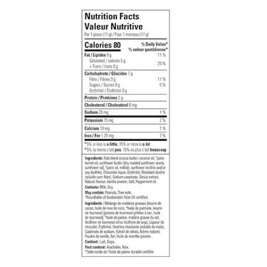 No Sugar Company, Keto Bomb Dark Chocolate Mint, 17 Grams (30 Count)