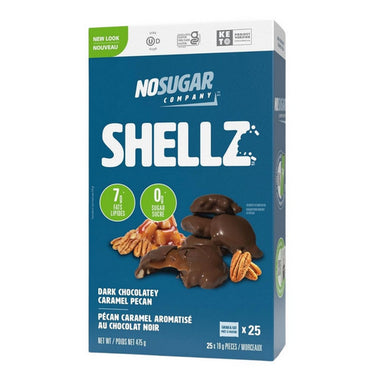 No Sugar Company, Keto Shellz Chocolate Caramel Pecan, 19 Grams (25 Count)