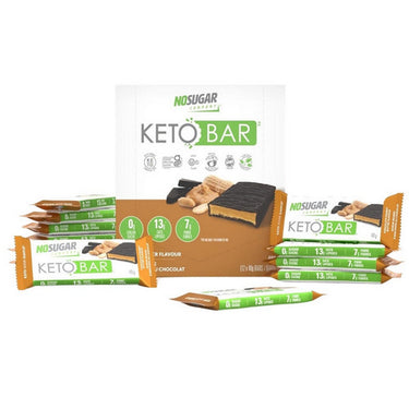 No Sugar Company, Keto Bar Chocolate Peanut Butter, 40 Grams (12 Count)