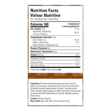 No Sugar Company, Keto Bar Chocolate Peanut Butter, 40 Grams (12 Count)