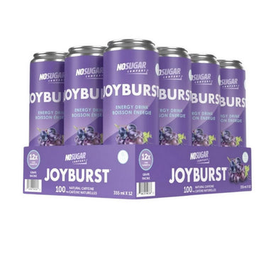 Joyburst Energy Drink Grape 355 Ml (12 Count) by No Sugar Company