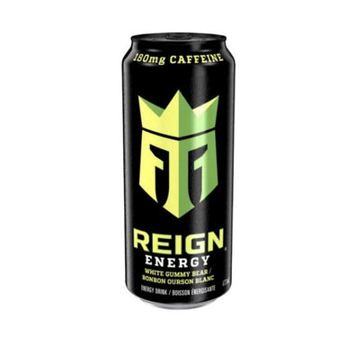 Reign Energy, White Gummy Bear Energy Drink Cans, 473 Ml (12 Count)