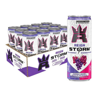 Reign Storm Energy, Harvest Grape Energy Drink, 355 Ml (12 Count)