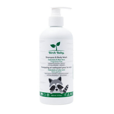 Birch Babe, Shampoo And Body Wash Fragrance Free, 500 Ml