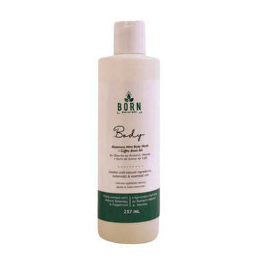 Born Naturals, Rosemary Mint Body Wash, 237 Ml