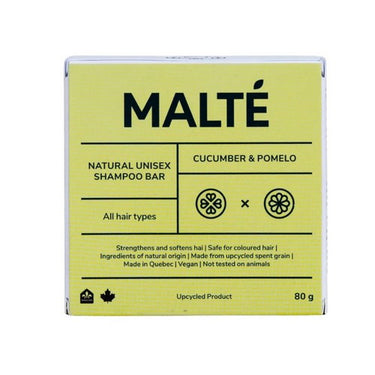 Malte, Shampoo Bar Cucumber And Pomelo, 80 Grams