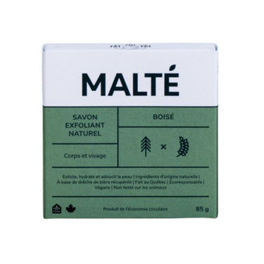 Malte, Exfoliating Soap Bar Scented Wood, 85 Grams