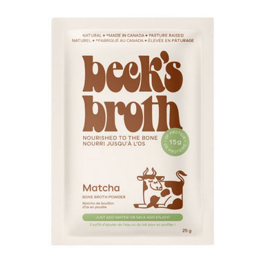 Becks Broth, Protein Matcha Latte, 25 Grams (12 Count)
