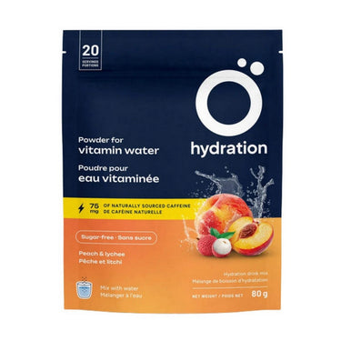 O Hydration, Peach And Lychee Exercise Hydratation Mix, 100 Grams
