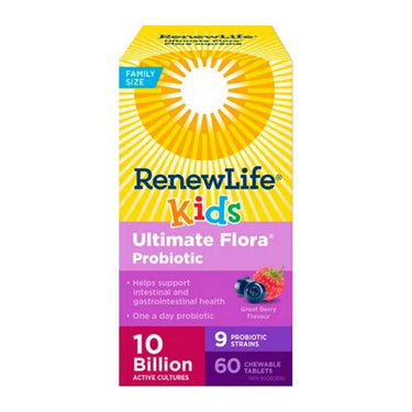 Renew Life, Ultimate Flora Kids Probiotic, 10 Billion, 60 Capsules