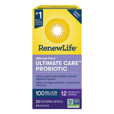 Renew Life, Ultimate Flora Ultimate Care, 100 Billion, 30 Vegetarian Capsules