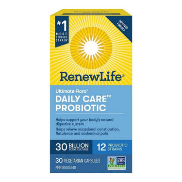 Renew Life, Ultimate Flora Daily Care, 30 Billion, 30 Vegetarian Capsules