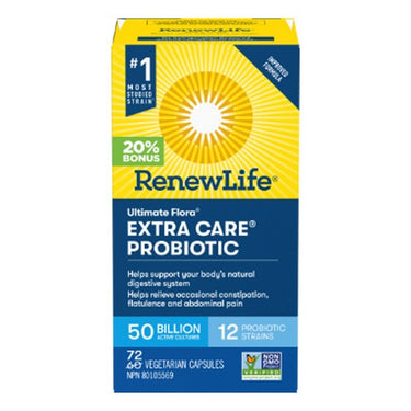 Renew Life, Extra Care Probiotic, 50 Billion, 72 Capsules