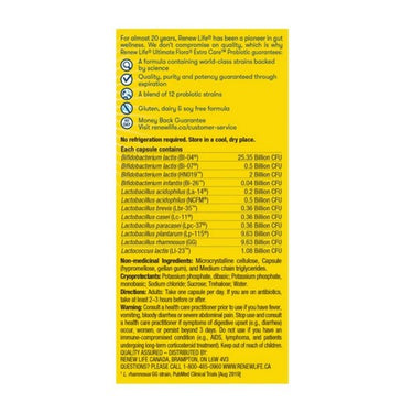 Renew Life, Extra Care Probiotic, 50 Billion, 72 Capsules