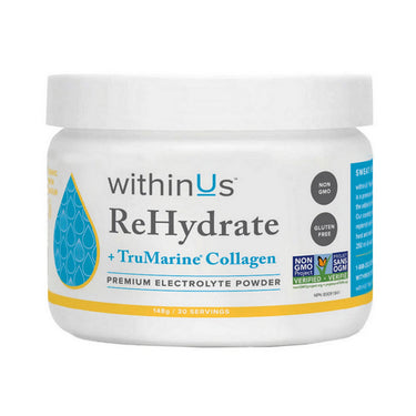 WithinUs, Rehydrate Collagen Jar Lemon, 148 Grams