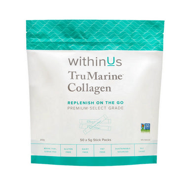 WithinUs, Trumarine Collagen Stick Pouch, 50 Count