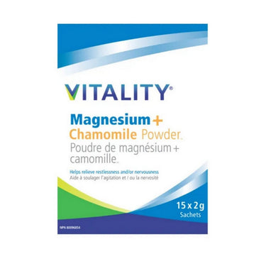 Vitality Products Inc., Magnesium Plus Chamomile Powder, 2 Grams (15 Count)