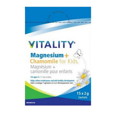 Vitality Products Inc., Magnesium Plus Chamomile For Kids, 2 Grams (15 Count)