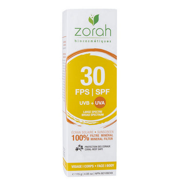 Zorah Biocosmetics, Face And Body Mineral Sunscreen SPF 30, 115 Grams