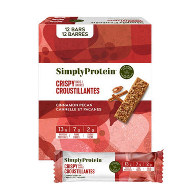 Simply Protein, Cinnamon And Pecan Flavoured Protein Bars, 40 Grams (12 Count)