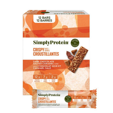 Simply Protein, Dark Chocolate Salted Caramel, 40 Grams (12 Count)