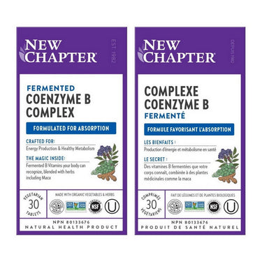 Fermented Coenzyme B Complex 30 Tabs by New Chapter