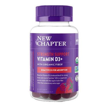 Strength Support Vitamin D3+ 60 Gummies by New Chapter